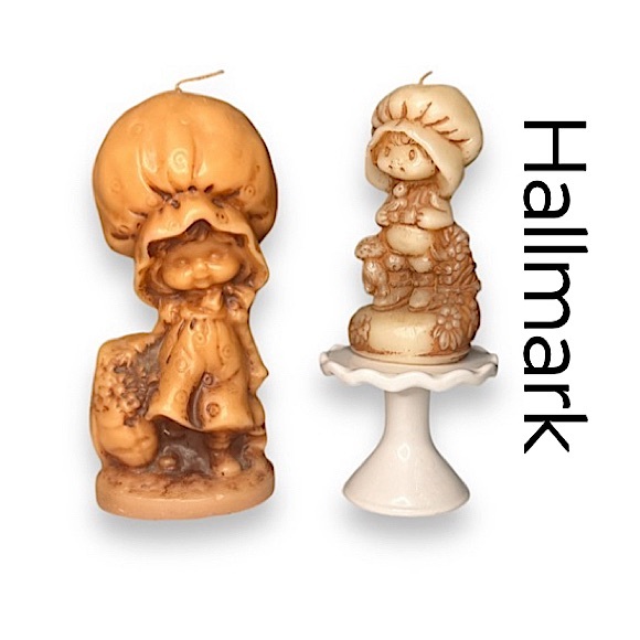 Vintage 1970’s Hallmark Holly Hobbie 2 Piece Collectible Candle Set Never Burned - Picture 1 of 8